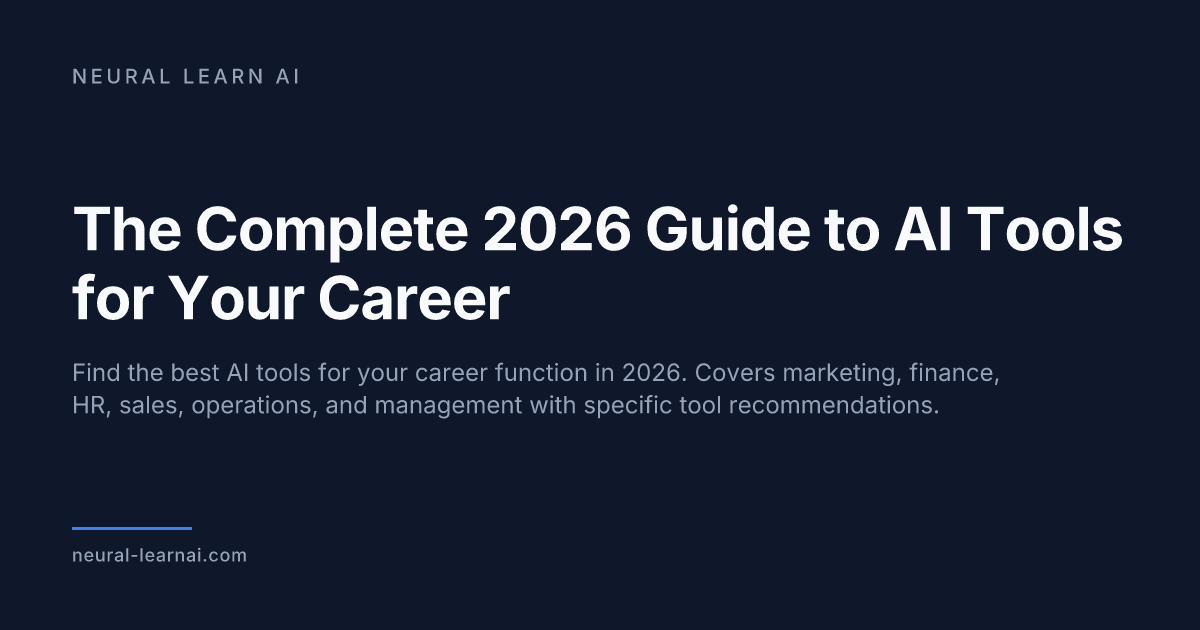 The Complete 2026 Guide to AI Tools for Your Career