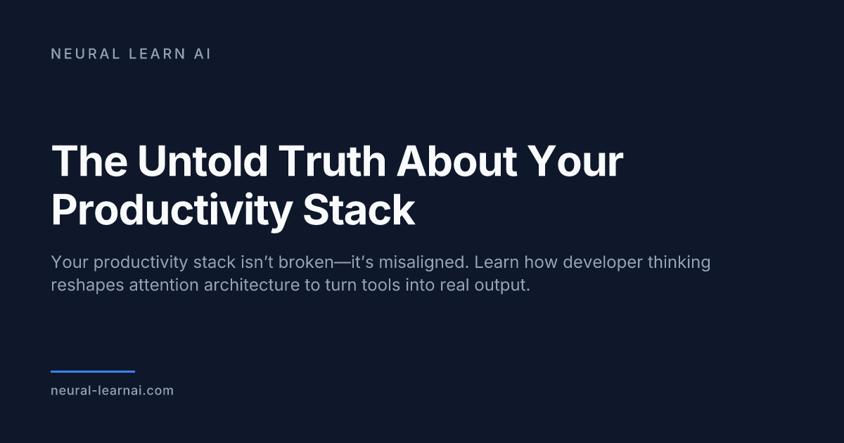 The Untold Truth About Your Productivity Stack